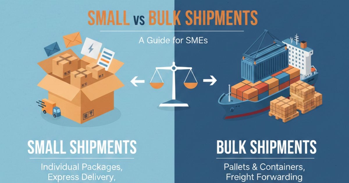 Small vs Bulk Shipments: A Guide for SMEs