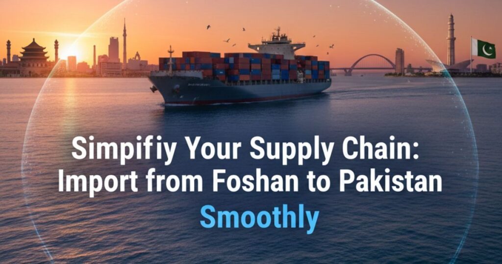 Import from Foshan to Pakistan