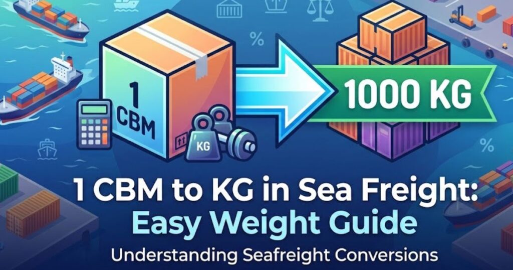 1 CBM to KG in Sea Freight: Easy Weight Guide